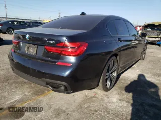 2019 BMW 7 Series 740i with VIN WBA7E2C55KB454137, listed as a Copart auction lot 40282713 with 42,654 mi miles. Bid and sale history available at carsss.com. Image 3.