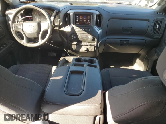 2020 Chevrolet Silverado 1500 Custom with VIN 1GCRWBEK5LZ370274, listed as a Copart auction lot 80630954 with 96,990 mi miles and Salvage Title. Bid and sale history available at carsss.com. Image 8.