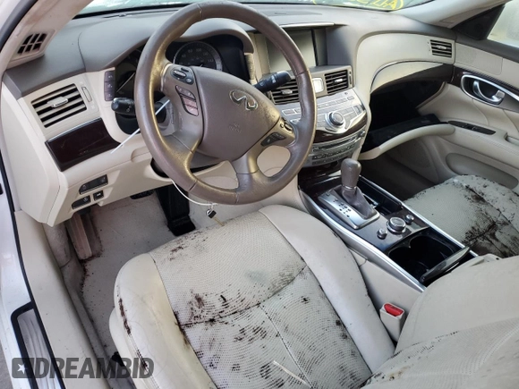 2011 Infiniti M with VIN JN1BY1AR9BM371628, listed as a Copart auction lot 74841034 with Not Provided miles and Salvage Title. Bid and sale history available at DreamBid. Image 8.