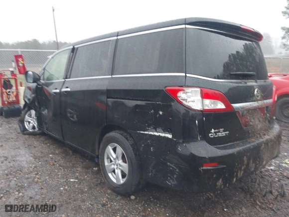 2015 Nissan Quest SV with VIN JN8AE2KP8F9132170, listed as a IAAI auction lot 41570736 with 117,319 mi miles. Bid and sale history available at carsss.com. Image 3.