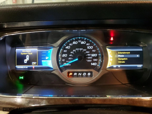 2013 Ford Taurus Limited with VIN 1FAHP2F89DG201275, listed as a Copart auction lot 50202734 with 130,089 mi miles and Salvage Title. Bid and sale history available at carsss.com. Image 9.