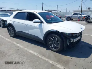 2022 Hyundai Ioniq 5 SEL with VIN KM8KNDAF1NU103945, listed as a IAAI auction lot 42464836 with 45,604 mi miles and . Bid and sale history available at DreamBid. Image 1.