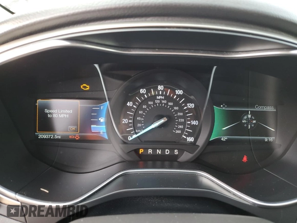 2016 Ford Fusion SE with VIN 1FA6P0HD2G5131219, listed as a Copart auction lot 53451535 with 209,372 mi miles and Clean Title. Bid and sale history available at carsss.com. Image 9.
