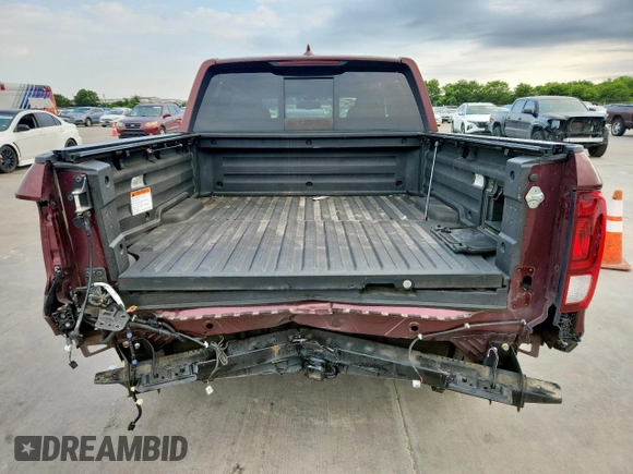 2019 Honda Ridgeline RTL-T with VIN 5FPYK2F60KB002573, listed as a Copart auction lot 63570755 with 111,388 mi miles and Salvage title. Bid and sale history available at DreamBid. Image 6.