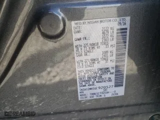 2016 Nissan Rogue SV with VIN 5N1AT2MV1GC920527, listed as a Copart auction lot 50735955 with 109,060 mi miles and Salvage Title. Bid and sale history available at carsss.com. Image 13.
