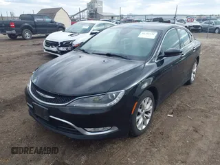 2015 Chrysler 200 C with VIN 1C3CCCCG5FN565262, listed as a IAAI auction lot 41755141 with 167,647 mi miles. Bid and sale history available at carsss.com. Image 2.