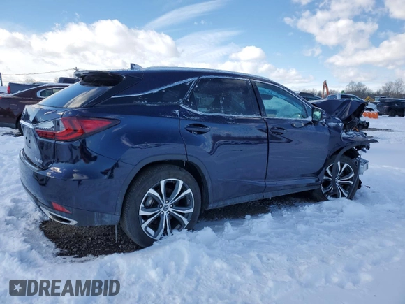 2022 Lexus RX with VIN 2T2HZMDA0NC362146, listed as a Copart auction lot 88264515 with 0 mi miles and Salvage Title. Bid and sale history available at carsss.com. Image 3.