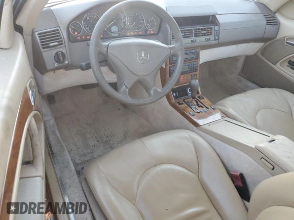 1999 Mercedes-Benz SL-Class with VIN WDBFA68F3XF187095, listed as a Copart auction lot 74514554 with 131,352 mi miles and Salvage Title. Bid and sale history available at carsss.com. Image 8.