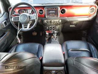 2021 Jeep Gladiator Rubicon with VIN 1C6JJTBG5ML500423, listed as a Copart auction lot 46954765 with 82,483 mi miles and Salvage title. Bid and sale history available at DreamBid. Image 8.