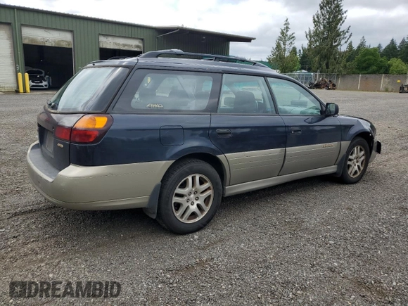 2002 Subaru Legacy Outback with VIN 4S3BH675927625674, listed as a Copart auction lot 59681475 with 302,635 mi miles and Salvage title. Bid and sale history available at DreamBid. Image 3.