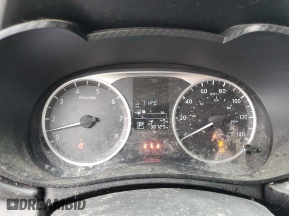 2024 Nissan Versa S with VIN 3N1CN8DVXRL877357, listed as a Copart auction lot 55453295 with 38,725 mi miles and Clean Title. Bid and sale history available at DreamBid. Image 9.