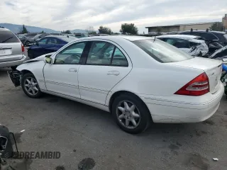 2002 Mercedes-Benz C 230/260/280/320 with VIN WDBRF61J12F284723, listed as a Copart auction lot 45220365 with 51,056 mi miles and Salvage Title. Bid and sale history available at DreamBid. Image 2.