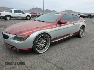 2005 BMW 6 Series 645Ci with VIN WBAEH73405B192485, listed as a Copart auction lot 86522304 with 75,579 mi miles and Salvage Title. Bid and sale history available at carsss.com. Image 1.