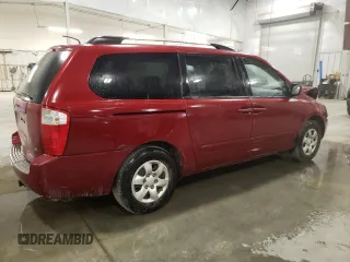 2009 Kia Sedona LX with VIN KNDMB233096314111, listed as a Copart auction lot 75015294 with 119,756 mi miles and Salvage Title. Bid and sale history available at carsss.com. Image 3.