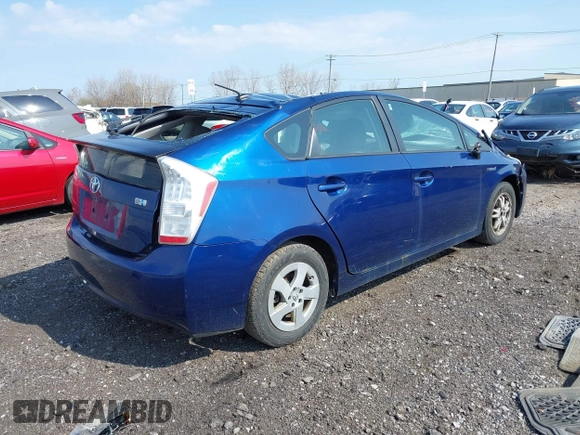 2010 Toyota Prius II with VIN JTDKN3DU2A0173643, listed as a IAAI auction lot 42088644 with 141,114 mi miles. Bid and sale history available at carsss.com. Image 4.