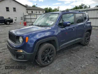 2017 Jeep Renegade Latitude z VIN ZACCJBBB3HPE75703, wystawiony jako Copart lot #58025355 z przebiegiem 100 110 mil mil oraz Szkoda całkowita • Salvage title. Historia ofert i sprzedaży dostępna na DreamBid. Obrazek 1.