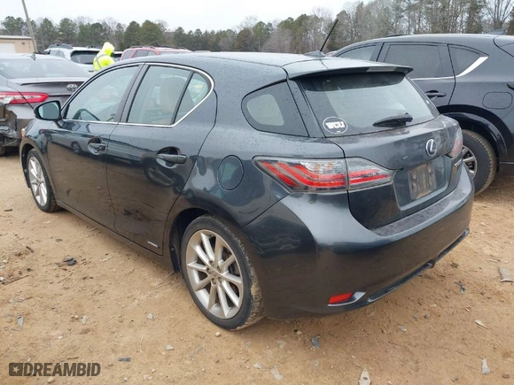 2011 Lexus CT 200h with VIN JTHKD5BH5B2003155, listed as a IAAI auction lot 41423122 with 289,052 mi miles. Bid and sale history available at carsss.com. Image 3.