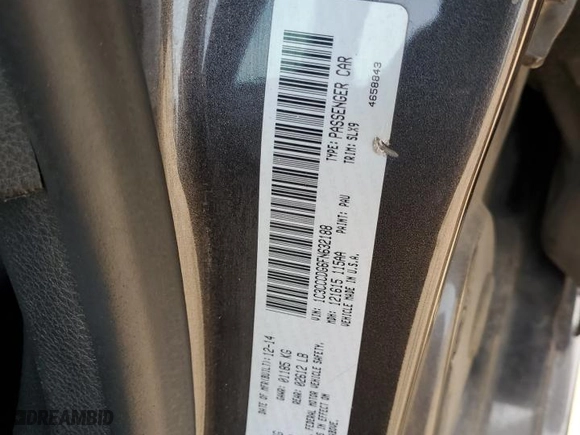2015 Chrysler 200 S with VIN 1C3CCCDG6FN632188, listed as a Copart auction lot 50709065 with 100,950 mi miles and Salvage Title. Bid and sale history available at carsss.com. Image 12.