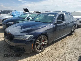 2023 BMW 5 Series M550i xDrive with VIN WBA13BK07PCL43527, listed as a Copart auction lot 74570034 with Not provided miles and Non repairable. Bid and sale history available at DreamBid. Image 1.