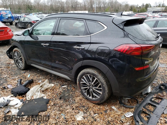 2019 Hyundai Tucson Ultimate z VIN KM8J3CAL1KU972641, wystawiony jako Copart lot #35800603 z przebiegiem 57 676 mil mil oraz . Historia ofert i sprzedaży dostępna na DreamBid. Obrazek 2.