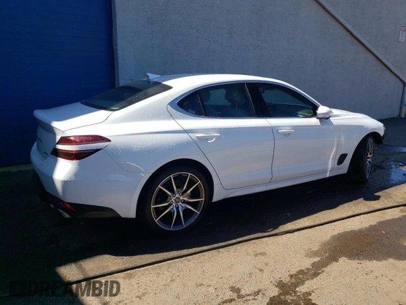 2023 Genesis G70 2.0T with VIN KMTG34TA9PU129246, listed as a Copart auction lot 60851434 with 12,407 mi miles and Non Repairable. Bid and sale history available at DreamBid. Image 3.