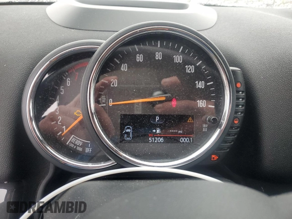 2017 MINI Countryman Cooper S with VIN WMZYT5C30H3D80211, listed as a Copart auction lot 52933305 with 51,206 mi miles and Salvage title. Bid and sale history available at DreamBid. Image 9.