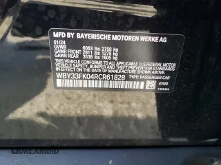2024 BMW i5 eDrive40 z VIN WBY33FK04RCR61828, wystawiony jako Copart lot #75008794 z przebiegiem 11 905 mil mil oraz Szkody całkowita. Historia ofert i sprzedaży dostępna na DreamBid. Obrazek 14.