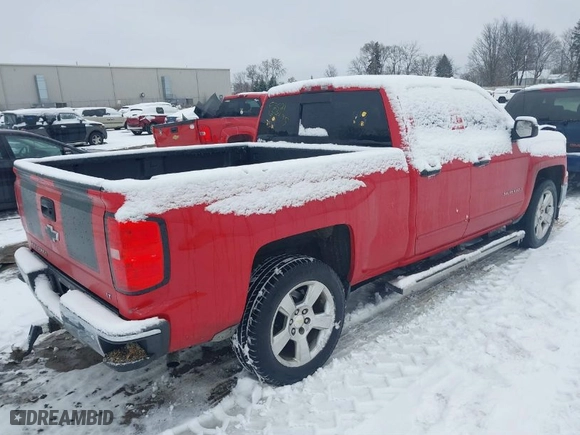 2015 Chevrolet Silverado 1500 LT with VIN 1GCVKREH6FZ284239, listed as a IAAI auction lot 41190617 with 1 mi miles. Bid and sale history available at carsss.com. Image 4.