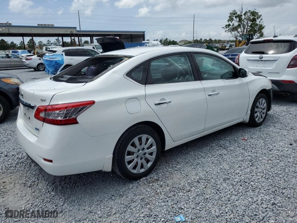 2013 Nissan Sentra SV with VIN 3N1AB7AP3DL667501, listed as a Copart auction lot 52216945 with 158,247 mi miles and Salvage Title. Bid and sale history available at carsss.com. Image 3.