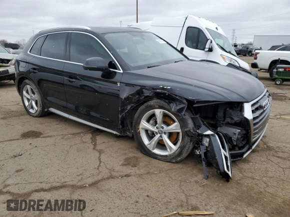2018 Audi Q5 Premium Plus with VIN WA1BNAFY1J2023249, listed as a Copart auction lot 46824104 with 78,832 mi miles and Salvage Title. Bid and sale history available at carsss.com. Image 4.