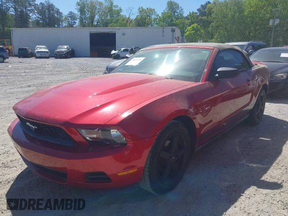2010 Ford Mustang V6 with VIN 1ZVBP8EN4A5175330, listed as a IAAI auction lot 42049398 with 111,339 mi miles. Bid and sale history available at carsss.com. Image 2.