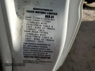 2001 Isuzu Rodeo z VIN 4S2CK57W614340766, wystawiony jako Copart lot #73891524 z przebiegiem 124 446 mil mil oraz Nie do naprawy. Historia ofert i sprzedaży dostępna na DreamBid. Obrazek 13.