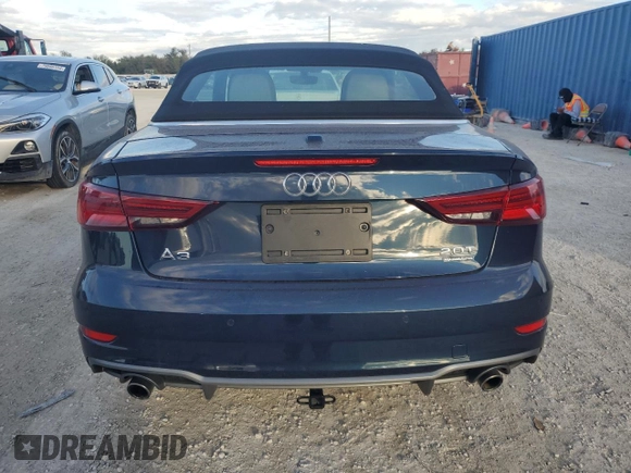2017 Audi A3 2.0T Premium Plus with VIN WAUY8LFF6H1071831, listed as a Copart auction lot 75621344 with 21,370 mi miles and Salvage Title. Bid and sale history available at carsss.com. Image 6.