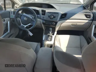 2012 Honda Civic Cpe EX with VIN 2HGFG3B87CH506632, listed as a Copart auction lot 66806854 with 108,463 mi miles and Salvage Title. Bid and sale history available at carsss.com. Image 8.