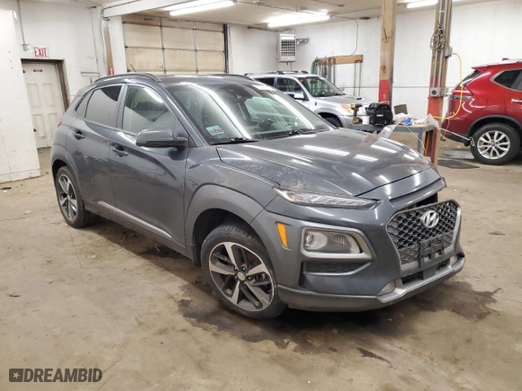 2018 Hyundai Kona Ultimate with VIN KM8K53A57JU123869, listed as a Copart auction lot 87012934 with 111,482 mi miles and Salvage Title. Bid and sale history available at carsss.com. Image 4.