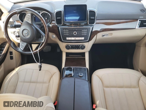 2017 Mercedes-Benz GLS 450 with VIN 4JGDF6EE6HA879903, listed as a Copart auction lot 52628345 with 96,628 mi miles and Salvage Title. Bid and sale history available at DreamBid. Image 8.
