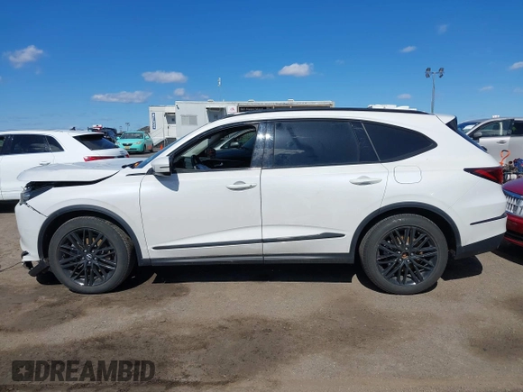 2023 Acura MDX w/Advance Package with VIN 5J8YE1H80PL021493, listed as a IAAI auction lot 41709351 with 23,467 mi miles. Bid and sale history available at carsss.com. Image 14.