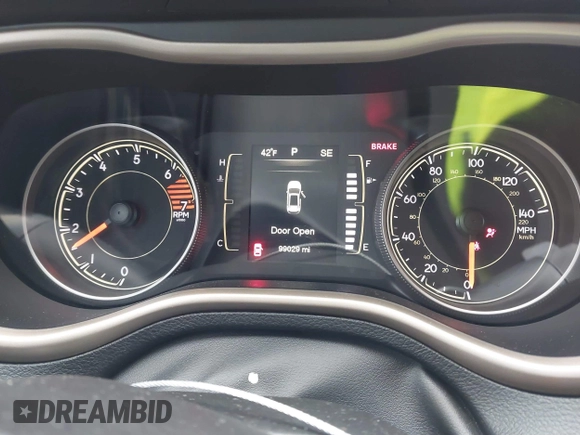 2016 Jeep Cherokee Latitude with VIN 1C4PJLCB5GW369955, listed as a IAAI auction lot 41297796 with 99,029 mi miles. Bid and sale history available at carsss.com. Image 16.