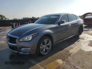 2016 Infiniti Q70 with VIN JN1BY1PR3GM720460, listed as a Copart auction lot 56111075 with 154,858 mi miles and Salvage title. Bid and sale history available at DreamBid. Image 1.