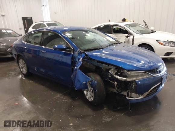 2015 Chrysler 200 C with VIN 1C3CCCCB7FN544899, listed as a IAAI auction lot 41896057 with 163,115 mi miles and . Bid and sale history available at carsss.com. Image 1.
