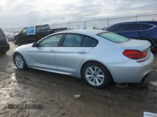 2016 BMW 6 Series 640i with VIN WBA6D0C53GD927810, listed as a Copart auction lot 63524364 with 53,118 mi miles and Salvage Title. Bid and sale history available at carsss.com. Image 2.