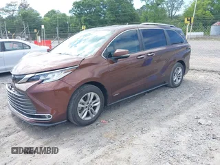 2021 Toyota Sienna Limited z VIN 5TDZRKEC7MS001242, wystawiony jako IAAI lot #42197486 z przebiegiem 99 182 mil mil oraz . Historia ofert i sprzedaży dostępna na DreamBid. Obrazek 2.