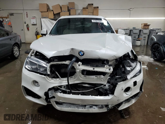 2015 BMW X6 xDrive35i with VIN 5UXKU2C51F0F96388, listed as a Copart auction lot 41023903 with 103,048 mi miles. Bid and sale history available at carsss.com. Image 5.
