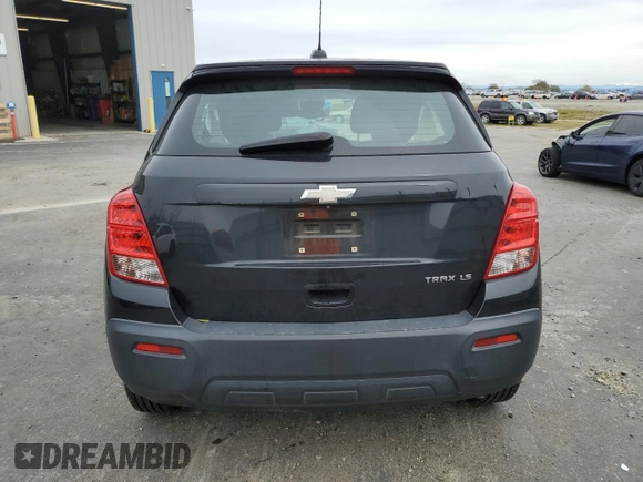 2015 Chevrolet Trax LS with VIN KL7CJKSB7FB207404, listed as a Copart auction lot 49550845 with 0 mi miles and Salvage Title. Bid and sale history available at carsss.com. Image 6.