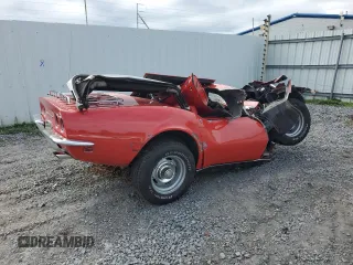 1968 Chevrolet Corvette с VIN 194678S427993, выставлен на аукционе Copart как лот 74826394 с пробегом 91 800 миль миль и Чистый • Clean title. История ставок и продаж доступна на DreamBid. Изображение 3.