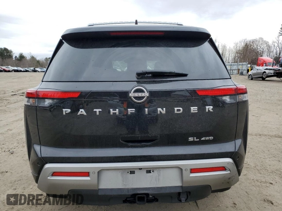 2023 Nissan Pathfinder SL with VIN 5N1DR3CD5PC264746, listed as a Copart auction lot 47818735 with 31,627 mi miles and Salvage title. Bid and sale history available at DreamBid. Image 6.