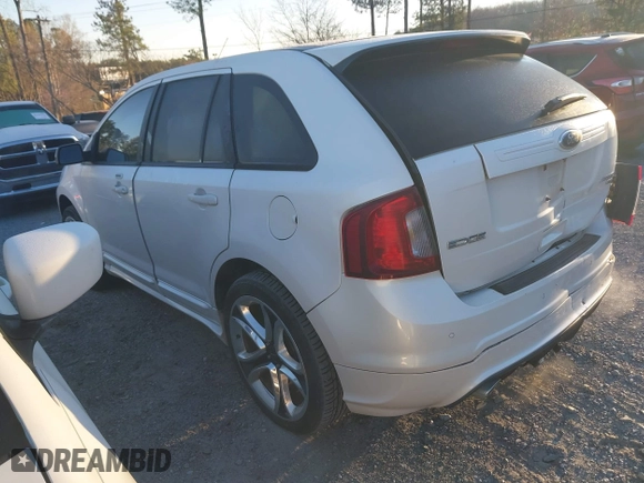 2012 Ford Edge Sport with VIN 2FMDK4AK1CBA84704, listed as a IAAI auction lot 41808555 with 198,000 mi miles. Bid and sale history available at carsss.com. Image 3.
