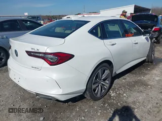 2023 Acura TLX w/Advance Package with VIN 19UUB6F64PA004763, listed as a IAAI auction lot 41485939 with 16,868 mi miles. Bid and sale history available at carsss.com. Image 4.
