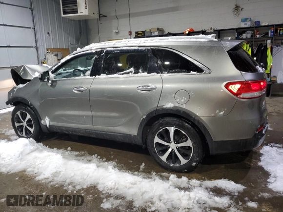 2016 Kia Sorento EX with VIN 5XYPHDA15GG003728, listed as a Copart auction lot 43849025 with 142,620 mi miles and Salvage Title. Bid and sale history available at DreamBid. Image 2.