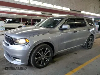 2019 Dodge Durango GT Plus with VIN 1C4RDHDG7KC721399, listed as a Copart auction lot 44747765 with 105,442 mi miles and Salvage Title. Bid and sale history available at carsss.com. Image 1.